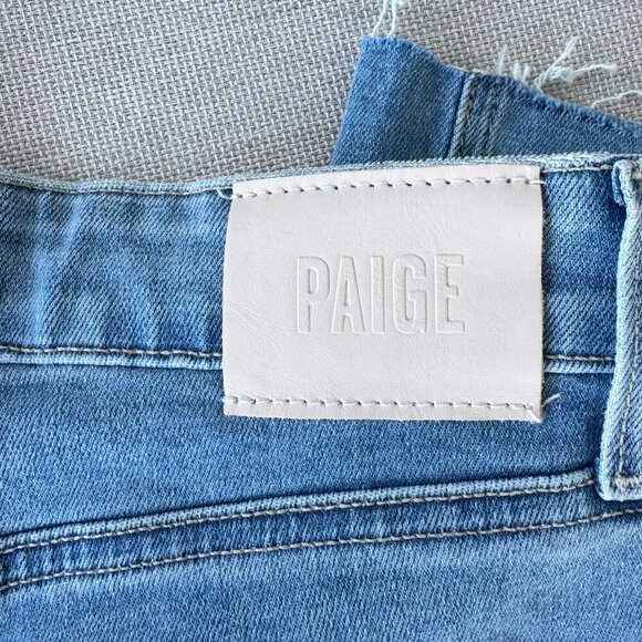 Paige Anessa Wide-Leg Ankle Jeans Helena Light Blue 27 - Picture 8 of 12